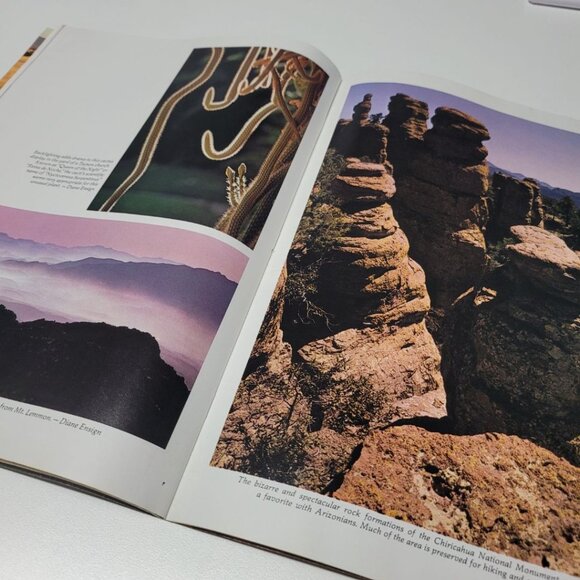 Arizona Highways September 1975 Sunset Cactus Cave Rock Formations Vintage Art - Picture 8 of 10